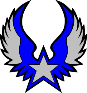 Blue Star Emblem 2 Clip Art