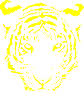 Tiger Face Yellow Clip Art