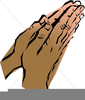 Christian Praying Hands Clipart Image