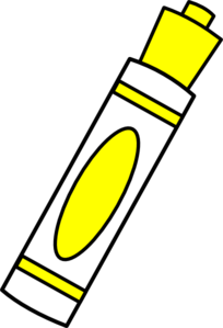 Marker Yellow Clip Art At Clker Com Vector Clip Art Online Royalty Free Public Domain