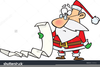 Santa Checking His List Clipart Image