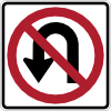 No U Turn Sign Clip Art