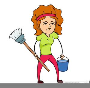 Free Clipart Of Woman Cleaning Image