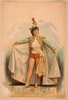 [asian Woman In Shorts, Cape, And Feathered Hat] Image
