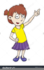 Shy Girl Clipart Image