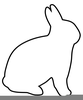 Clipart Easter Bunny Outline Image