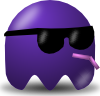 Pcman  Game Baddie Sunglasser Clip Art