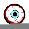 Scary Eyeball Clipart Image