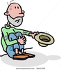 Happy Beggar Clipart Image