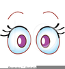 Eyes Looking Down Clipart Image