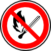 No Fire Or Flames Allowed Clip Art