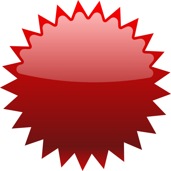 Large Red Star Price Tag Clip Art At Vector Clip Art Online