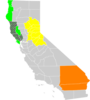 California Economic Region County Map Clip Art