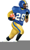 Football Player And Cheerleader Clipart Image
