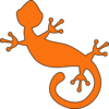 Gecko Orange Clip Art