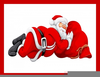 Santa Sleeping Clipart Image