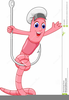 Worm On Hook Clipart Image