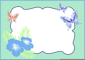 Clipart Butterfly Template Image