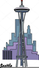 Seattle Space Needle Clipart Image
