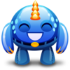 Blue Monster Happy Icon Image