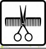 Hairdressing Scissors Clipart Image