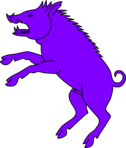 Boar Purple Clip Art