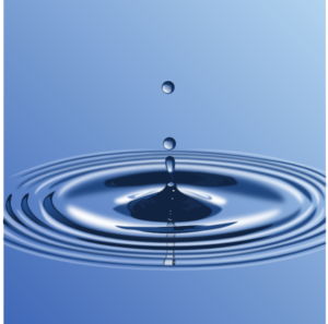 Water Drop With Ripple Clip Art