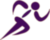 Runners-plum Clip Art