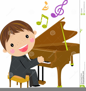Free Clipart Child Playing Piano Image