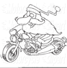 Biker Wedding Clipart Image