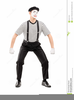 White Face Mime Clipart Image