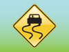 Slippery Sign Clipart Image