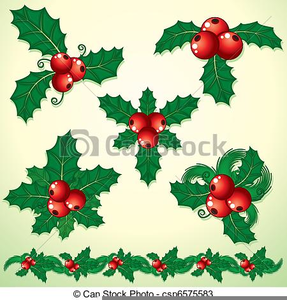 Holly Artwork Graphics Clipart Image