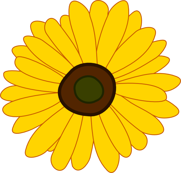 Download Cartoon Sunflower Clip Art at Clker.com - vector clip art ...