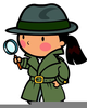 Detective Spyglass Clipart Image