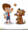 Playing Dog Clipart Image