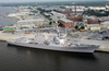 Pre-commissioning Unit Mustin (ddg-89) Is Berthed At The Allegheny Pier On Naval Air Station (nas) Pensacola.  The Guided Missile Destroyer Will Be Heading To San Diego, Where It Will Be Commissioned In July Image