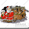 Santa On Strike Clipart Image