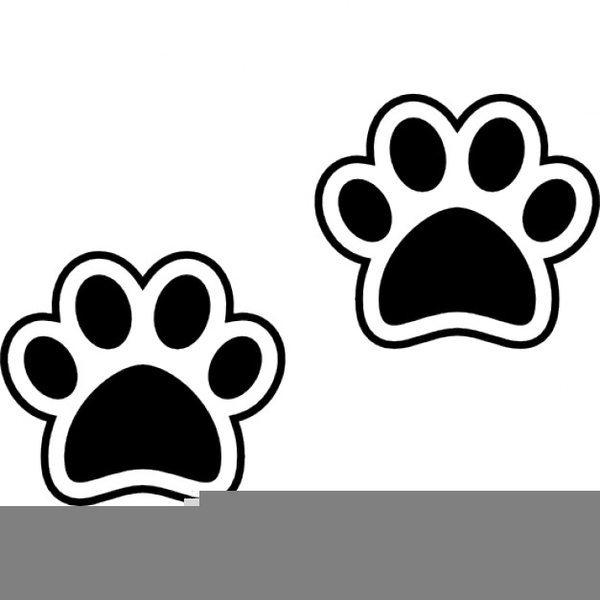 Free Paw Print Outline Clipart | Free Images at Clker.com - vector clip