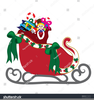 Santa With Bag Of Toys Clipart Image