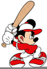 Mickey Mouse Playing Basketball Clipart Image