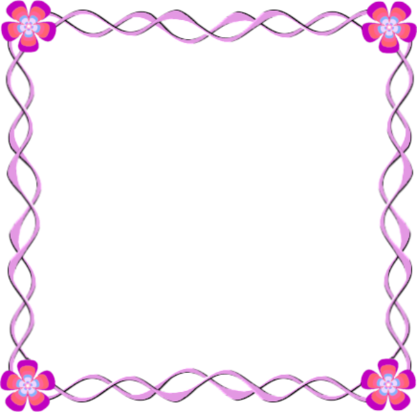 Gambar Frame Swirl Flower Free Images Clker Vector Clip Art Png di 