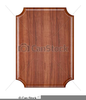 Wood Plaque Clipart Image