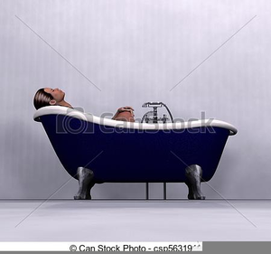 Free Clipart Woman Relaxing Image