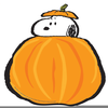 Snoopy Pumpkin Patch Clipart Image