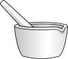 Mortar With Pestle Clip Art