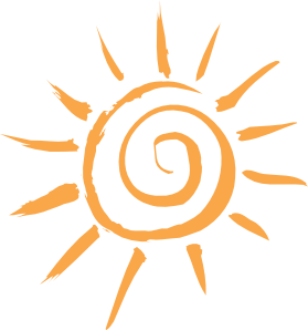 Simple Sun Motif Clip Art