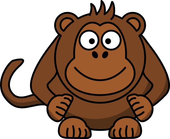 Cartoon Monkey Clip Art at Clker.com - vector clip art online, royalty