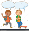 Children Pointing Clipart Image