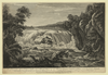 A View Of The Great Cohoes Falls, On The Mohawk River, The Fall About Seventy Feet, The River Near A Quarter Mile Broad Vue De La Grande Cataracte De Cohoes, Sur La Riviere Des Mohawks, La Hateur Est L Environ 70 Pieds, 1 Sa Riviere A Pres L Un Quart De Mile De Large / Sketch D On The Spot By His Excellency Governor Pownal ; Painted By Paul Sandby ; Engraved By Wm. Elliot. Image